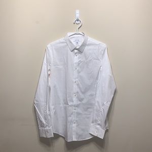 Calvin Klein White Men’s Slim Fit Dress Shirt